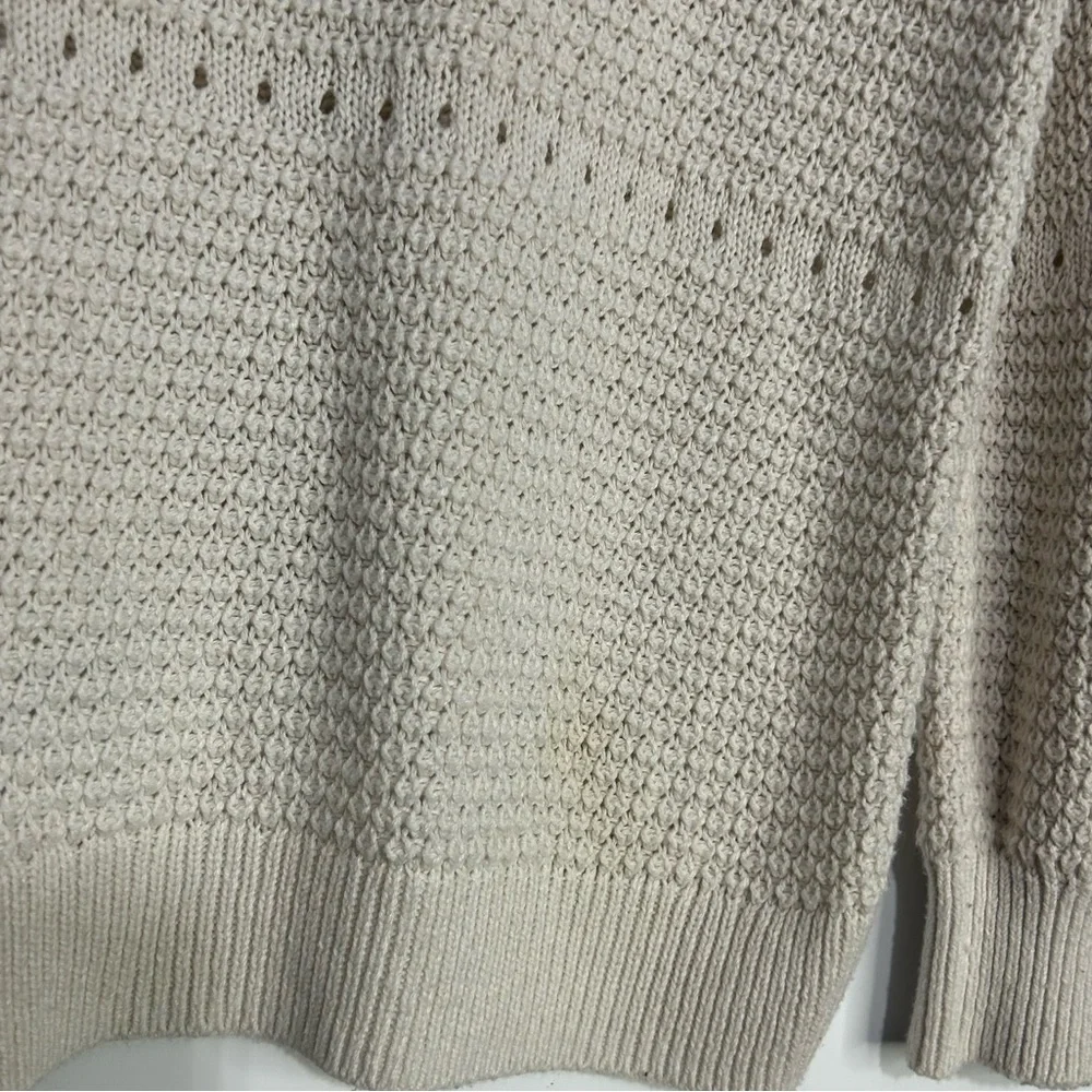 5 for $25🔥Old Navy Cream‎ Knit Long Sleeve High-Low Sweater Girls Large (10-12)